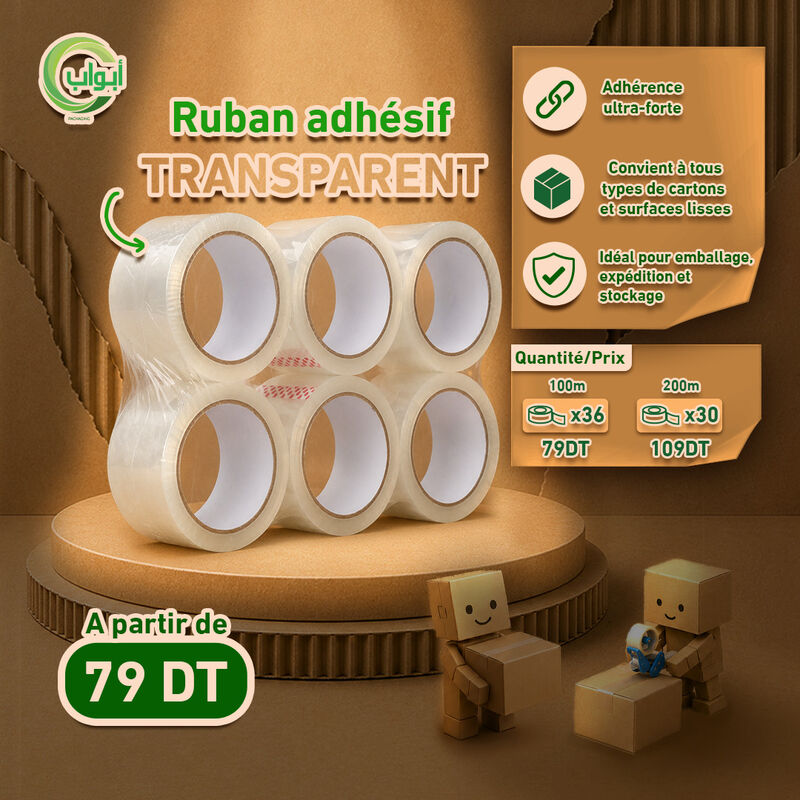 Ruban adhésif transparent