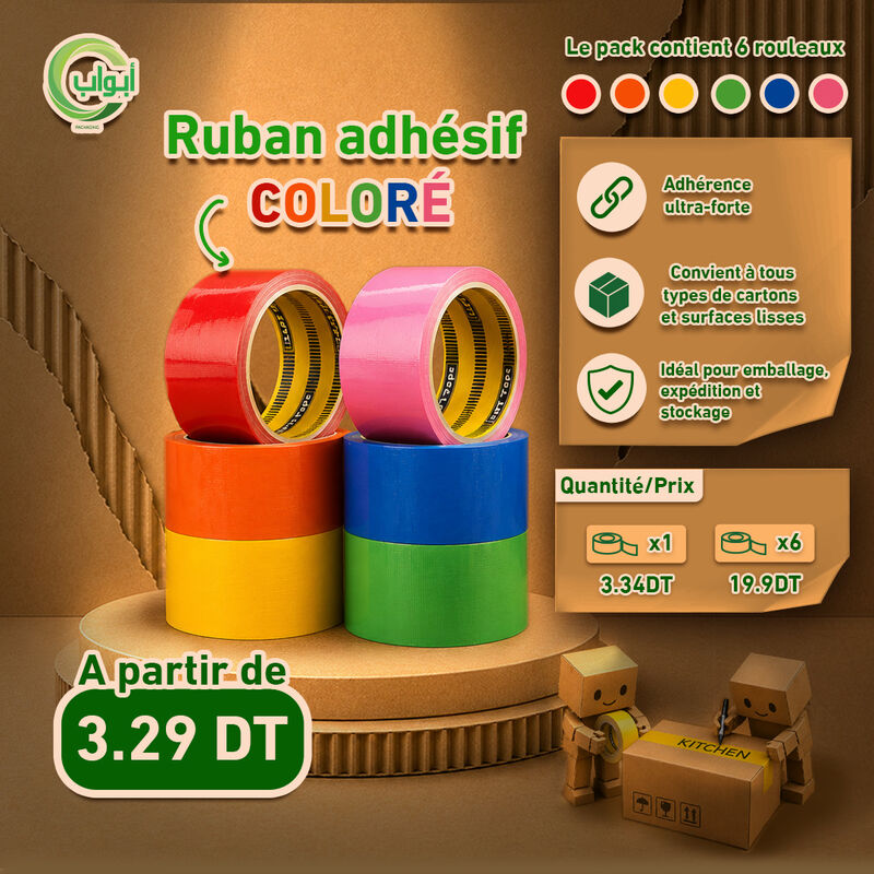 Ruban adhésif coloré