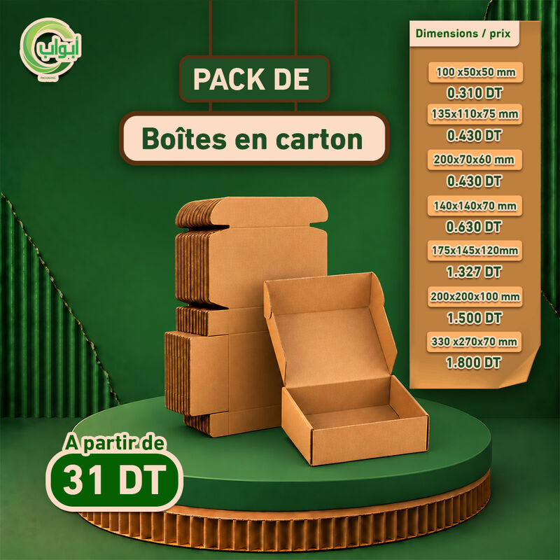 Boites en carton (100x)